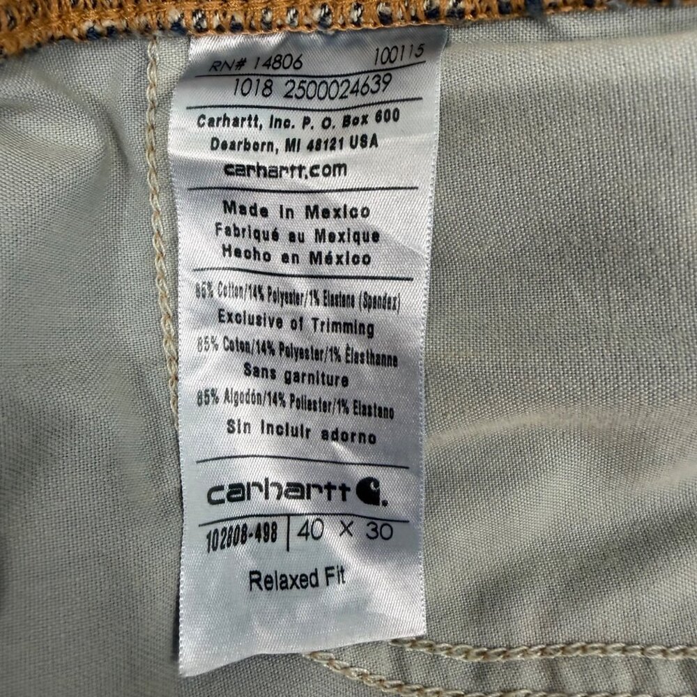 Carhartt Jeans Rugged Flex Relaxed Fit Blue - Men's 40x30 - Picture 9 of 10